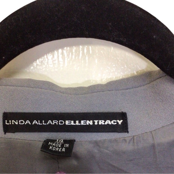Linda Allard & Tracy Gray Blazer Classic Notched Lapel Suit Jacket size 14 - Picture 5 of 6